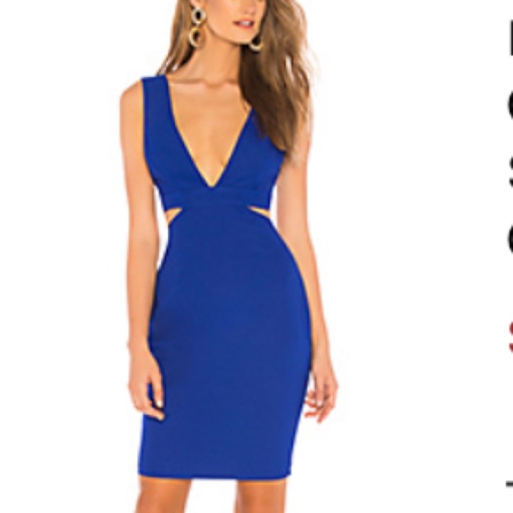 NBD side cutout dress